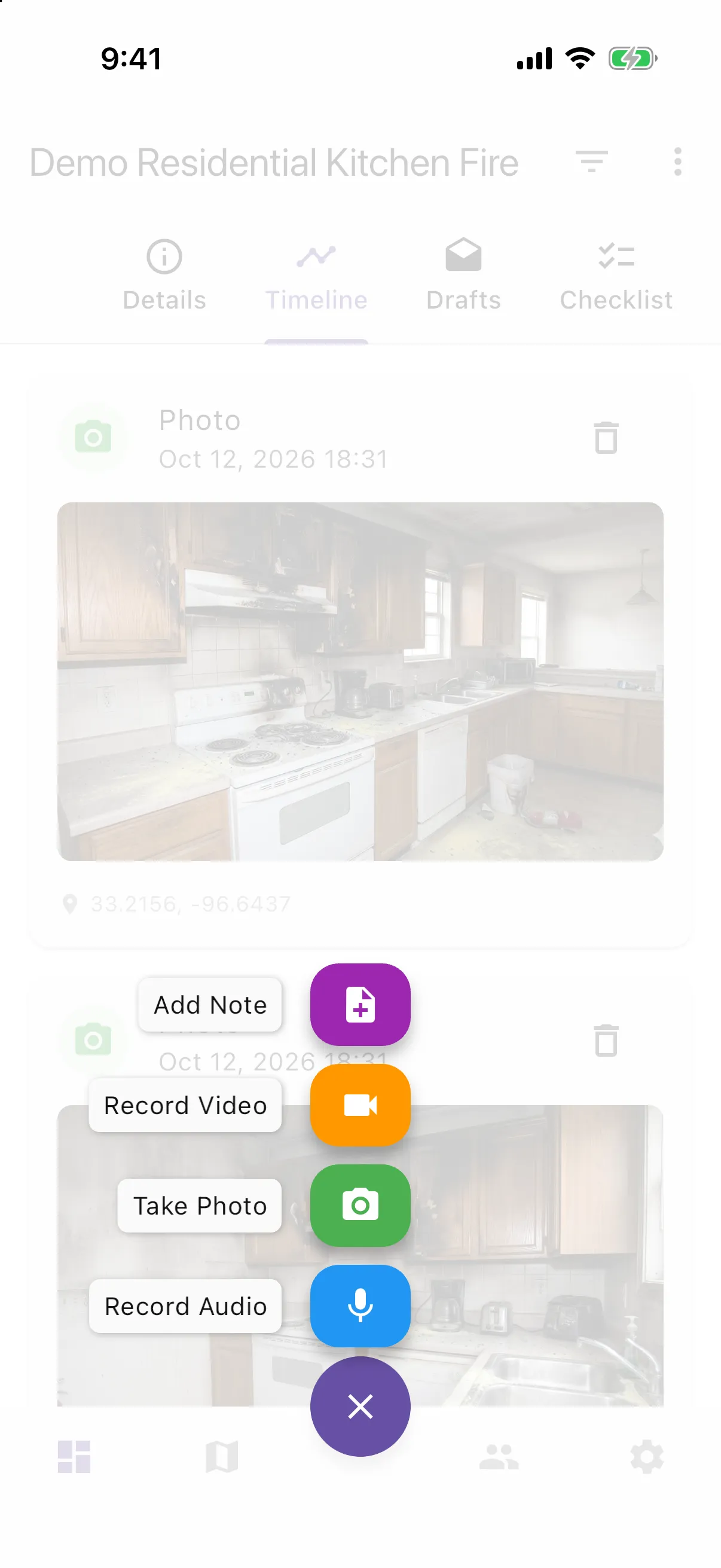 EchoResponse screen: Capture everything in one place